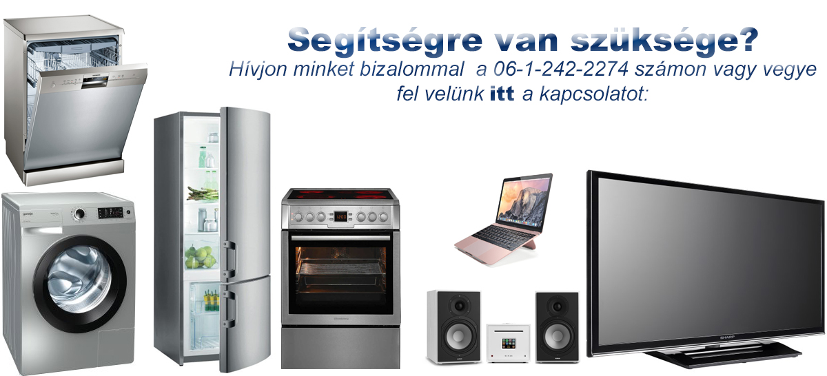 Amennyiben segítségre van szüksége a meghibásodott készülékével kapcsolatban hívjon minket a 06-1-242-2274-es számon, vagy jelentse be készülékét az alábbi felületek egyikén.